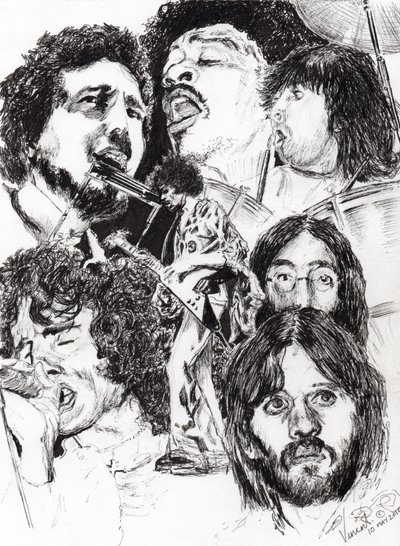 Festival Icons, 2010, (tinta no papel) de Vincent Alexander Booth